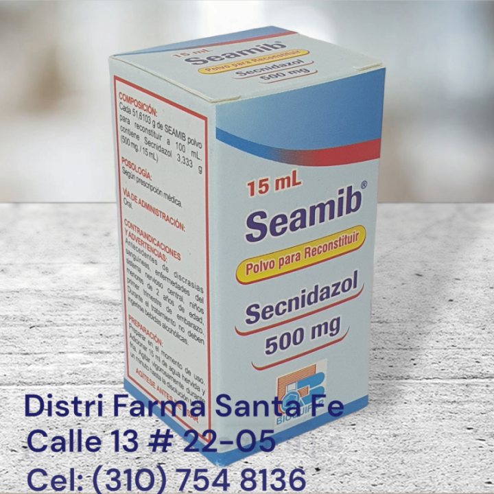 SEAMIB SUSPENSION FRASCO X 15ML (SECNIDAZOL) BF