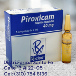 PIROXICAM RECIPE INY 40MG X 5 AMPOLLAS