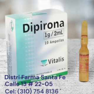 DIPIRONA VITALIS INY 1GR X 10 AMPOLLAS