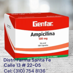 AMPICILINA GENFAR 500MG X 100CAPS