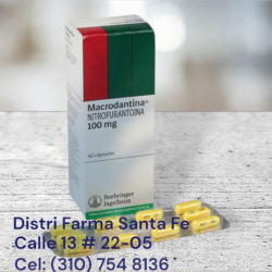 MACRODANTINA 100MG X 40 CAPSULAS (NITROFURANTOINA)