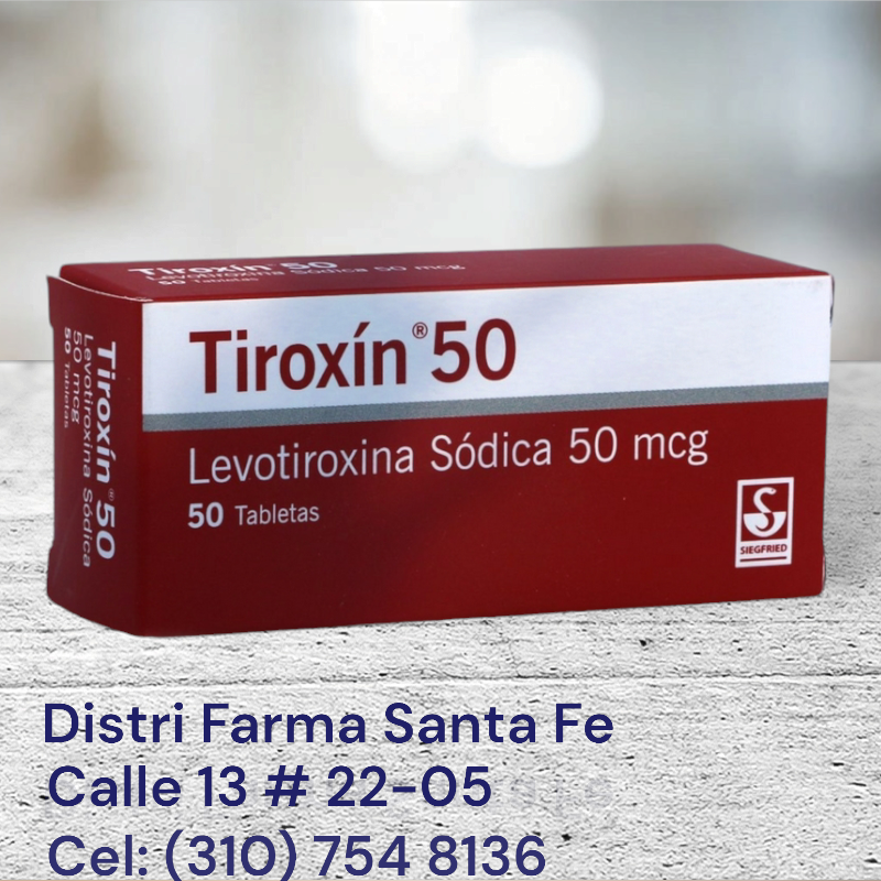 TIROXIN 50 MG X 50 TABLETAS