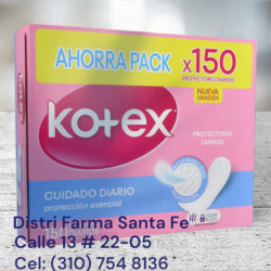 PROTECTORES KOTEX X 150 UNIDADES
