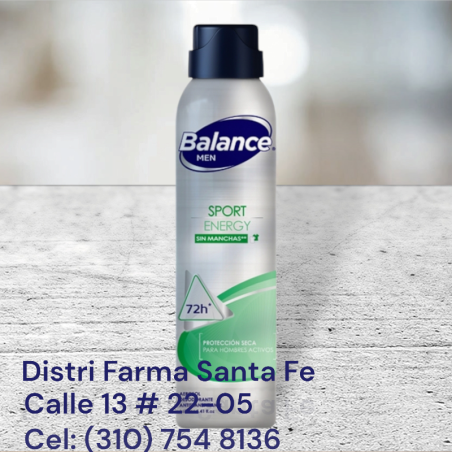 DESODORANTE BALANCE AEROSOL X 198ML (IVA)