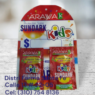 PROTECTOR SOLAR SUNDARK  NIÑOS X 12 SACHETS (IVA)