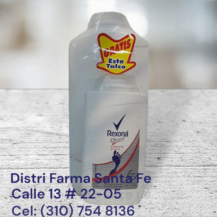 TALCO REXONA EFFICIENT X 180GR + 55GR (IVA)