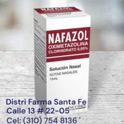 NAFAZOL GOTAS NASALES X 15ML (OXIMETAZOLINA 0.05%)