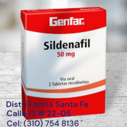 SILDENAFIL GENFAR 50MG X 2 TABLETAS