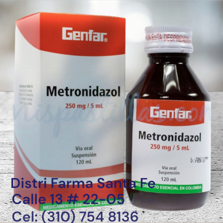 METRONIDAZOL GENFAR  SUSPENSION X 250MG X 120ML