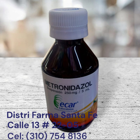 METRONIDAZOL ECAR SUSPENSION 250MG X 120ML