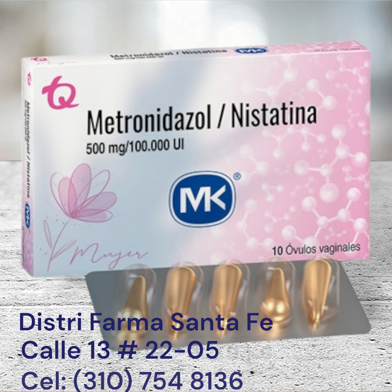 METRONIDAZOL + NISTATINA MK X 10 CAPSULAS