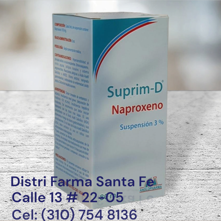 SUPRIM-D SUSPENSION 3% X 80ML (NAPROXENO)