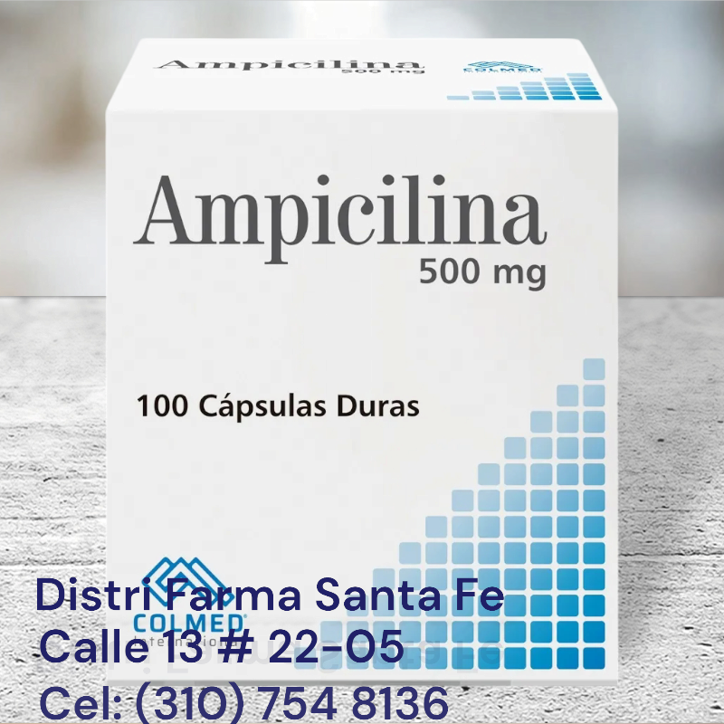 AMPICILINA COLMED 500MG X 100CAPSULAS