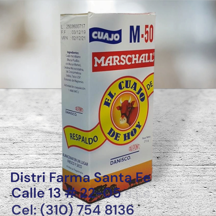 CUAJO MARSCHALL CAJA X 50 SOBRES