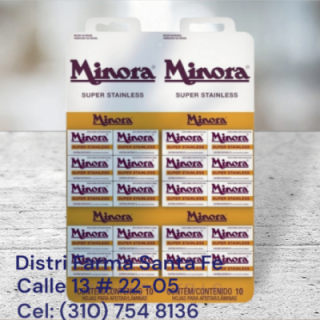 CUCHILLA MINORA X 100 HOJAS (IVA)