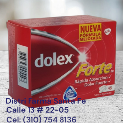 DOLEX FORTE X 50 TABLETAS (ROJO)
