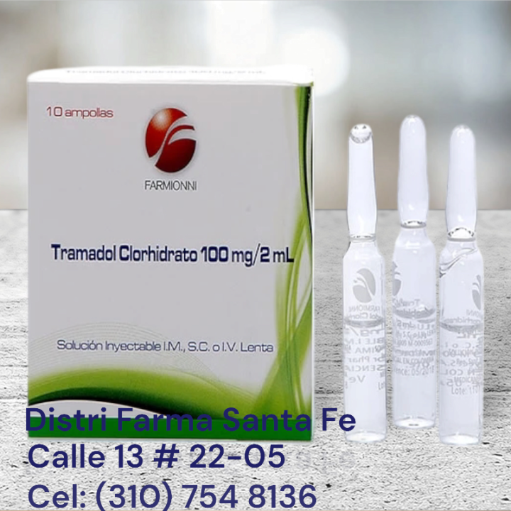TRAMADOL FARMIONNI 100MG X 10 AMPOLLAS