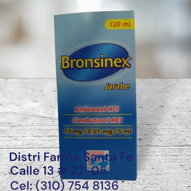 BRONSINEX JARABE X 120ML (AMBROXOL + CLENBUTEROL)
