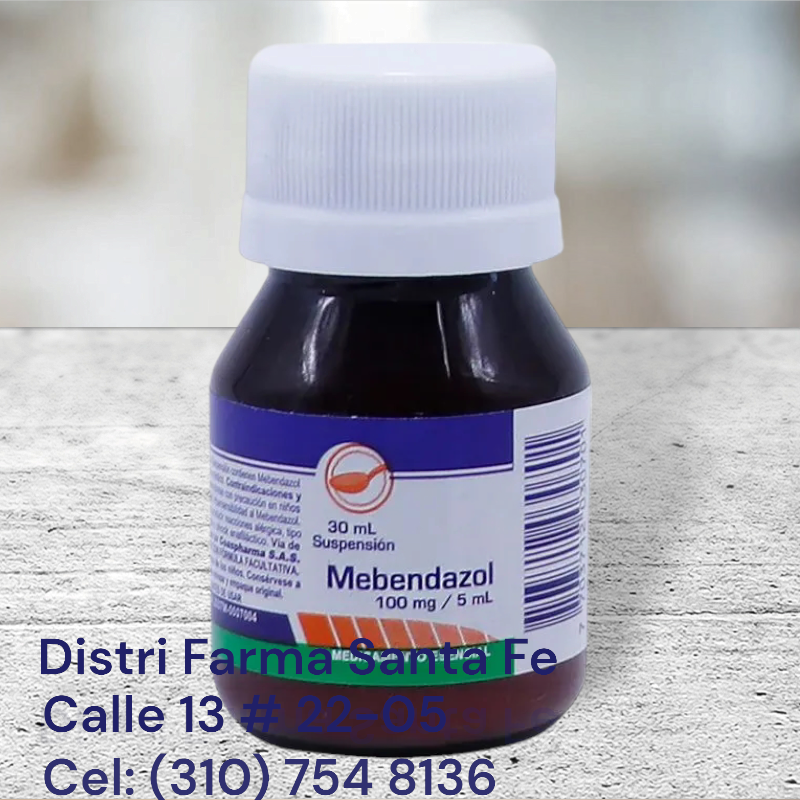 MEBENDAZOL GENFAR 100MG X 60 TABLETAS