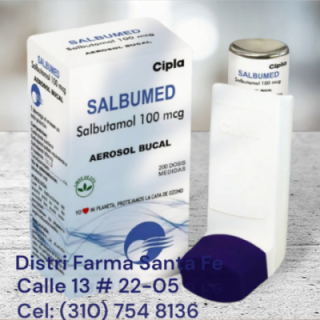 SALBUMED INHALADOR 100MG X 200 DOSIS (SALBUTAMOL)