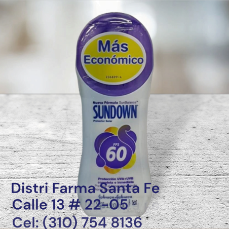 BLOQUEADOR SUNDOWN 60 FRASCO  X 120ML (IVA)