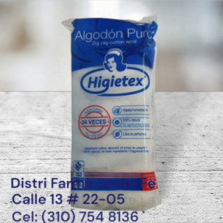 ALGODON HIGIETEX PAQUETE X 25GR